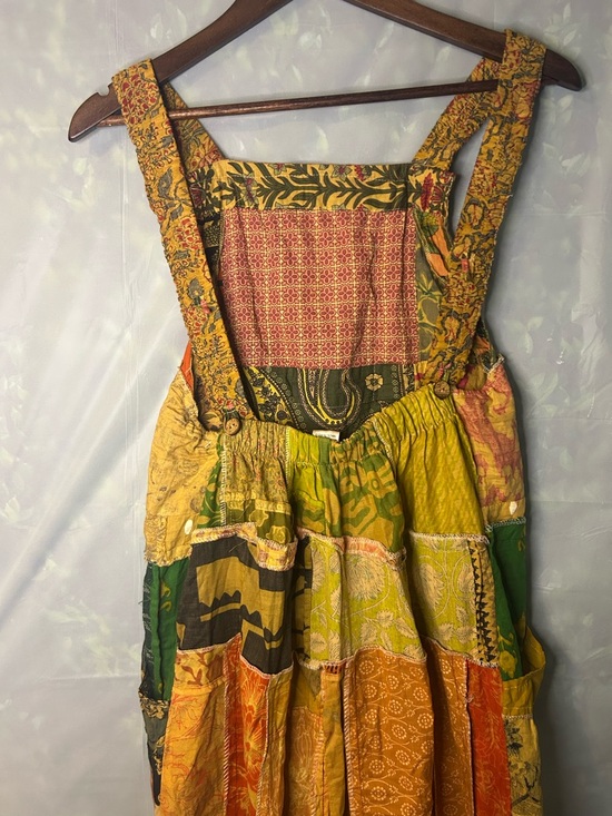 Colorful Patchwork Overalls - Picture 7 of 11